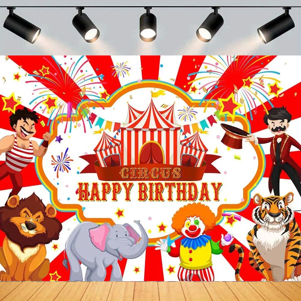Photography Zebra - Circus Carnival Elephant Lion Zebra Theme