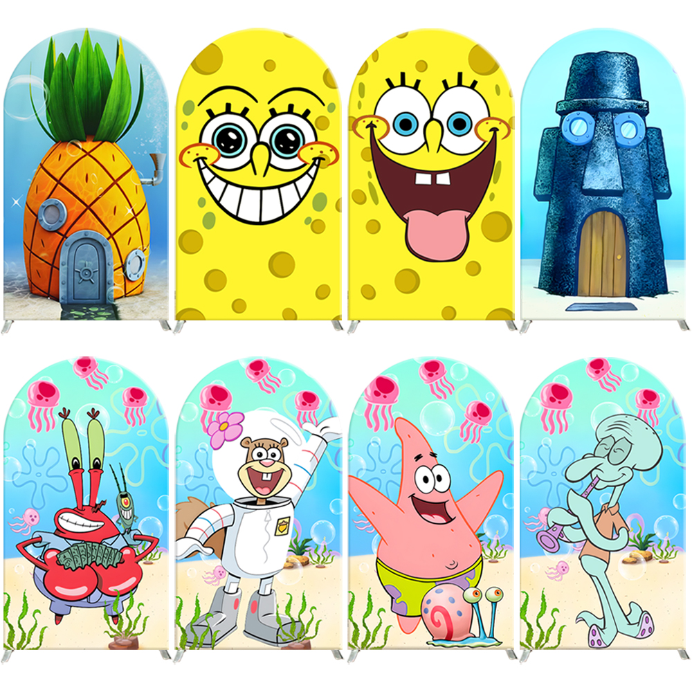 Photography Sport - SpongeBob Arch Backdrop Cover Patrick Star