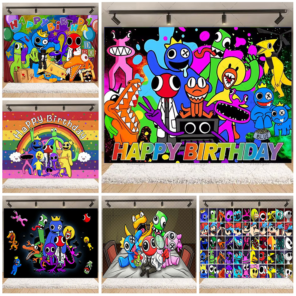 Photography Sport - Cartoon Rainbow Theme Kid Birthday Party