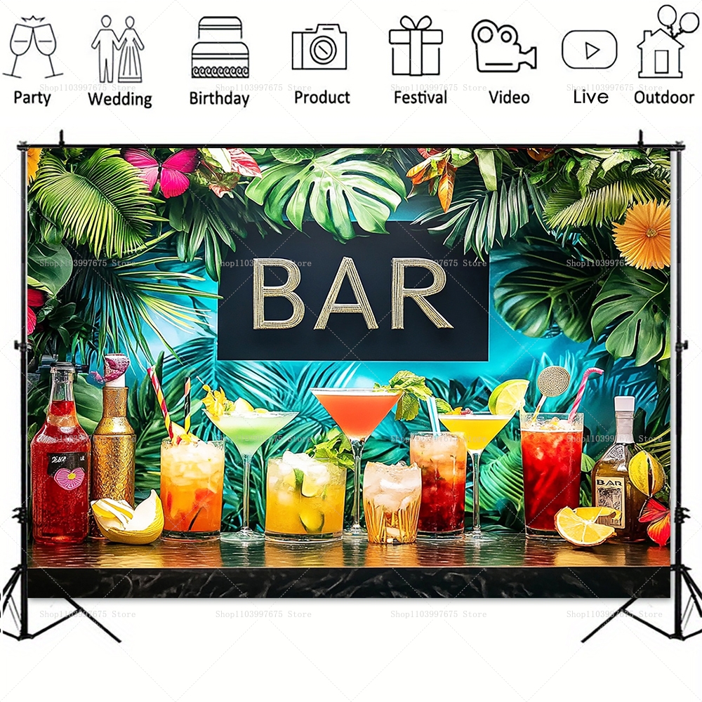 Beach Tiki Bar Alcoholic Cockt - مراجعة Photography Zebra وسعره