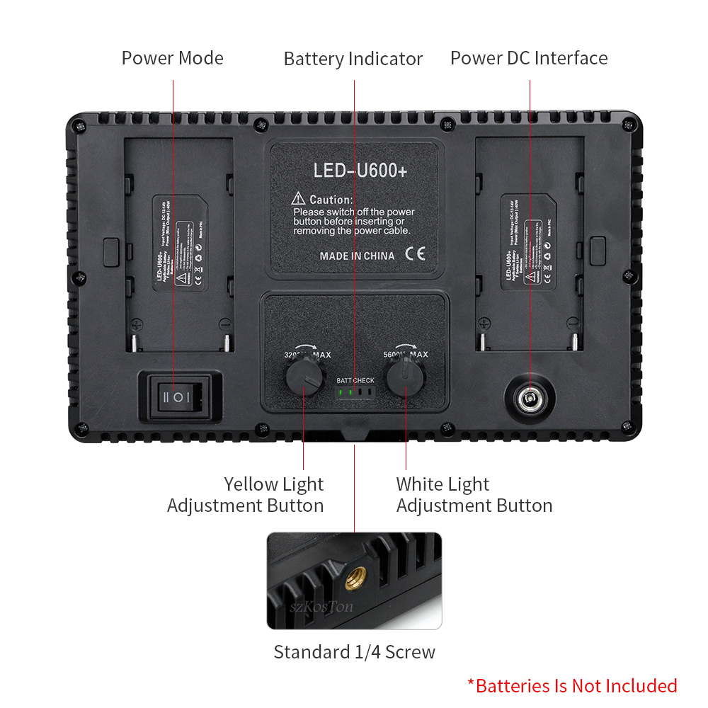 U800 LED Photo Studio Light fo - مراجعة Photography Game وسعره