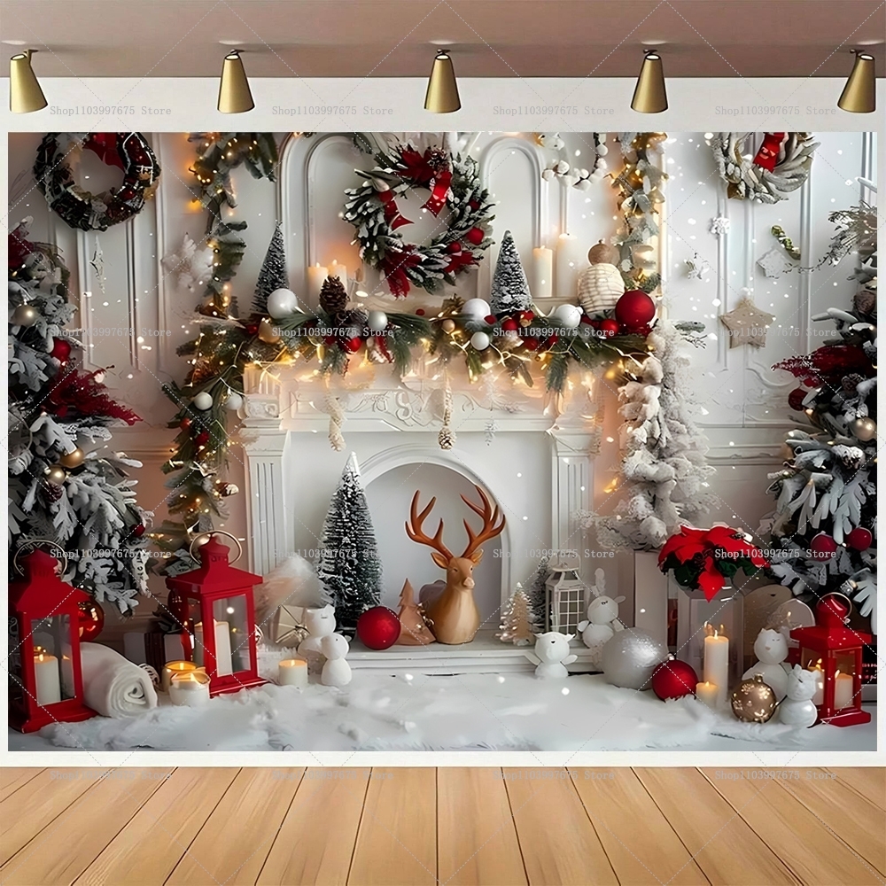 Merry Christmas Backdrops Wond - مراجعة Photography Sport وسعره
