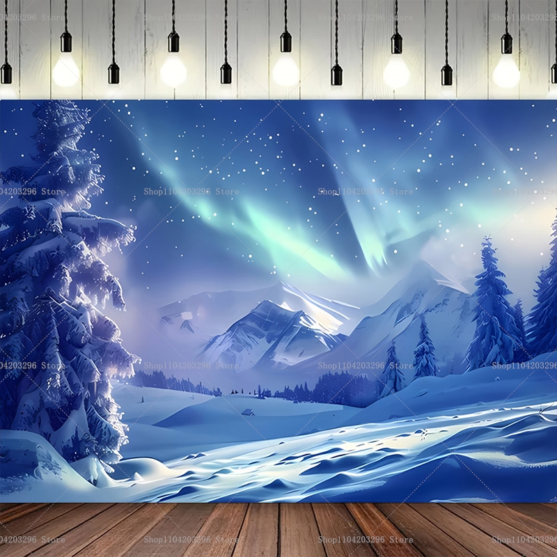 Dreamy Winter Pine Forest Moun - مراجعة Photography Zebra وسعره