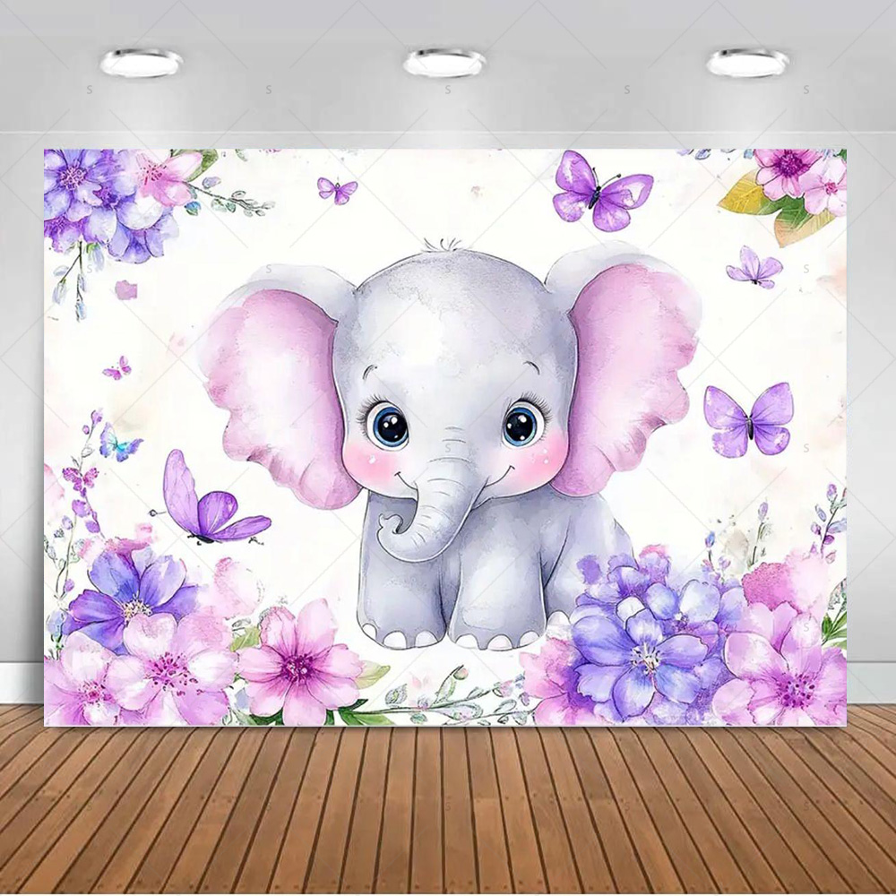 Cartoon Elephant  Birthday Par - مراجعة Photography Sport وسعره