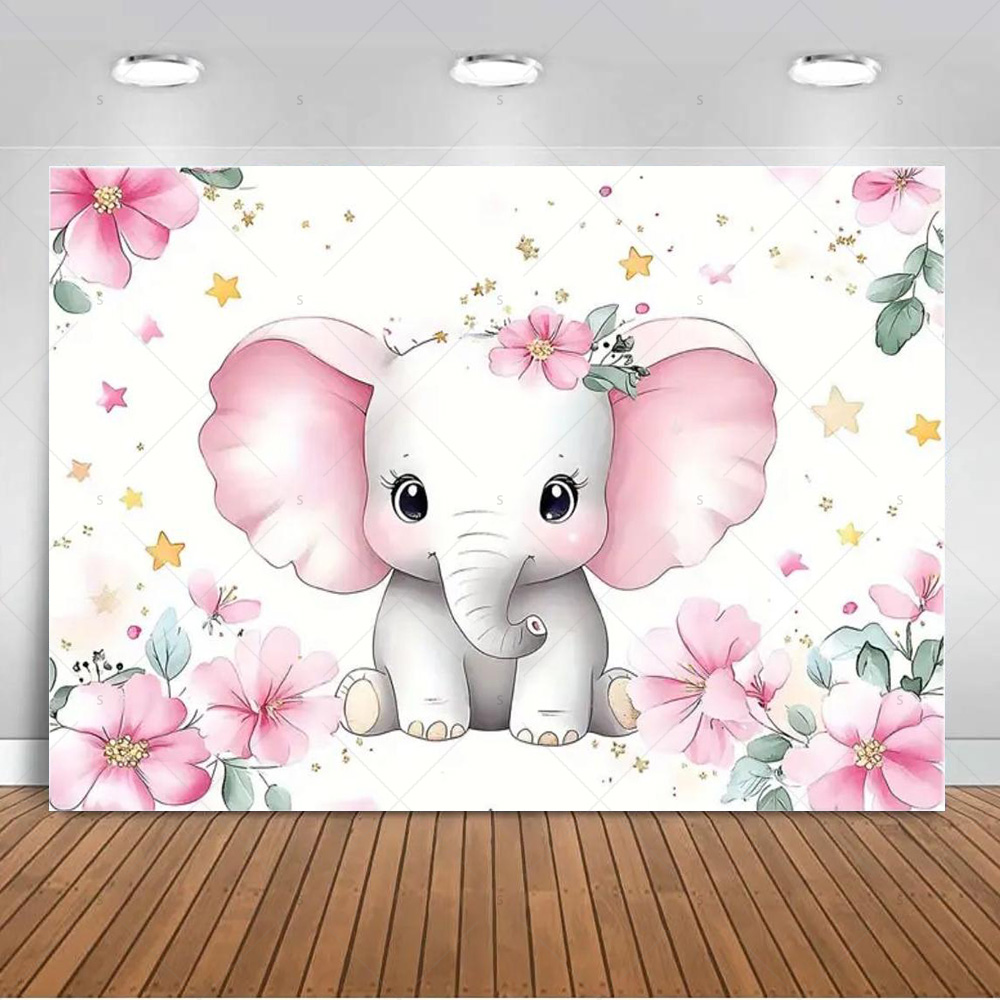 Cartoon Elephant  Birthday Par - مراجعة Photography Sport وسعره
