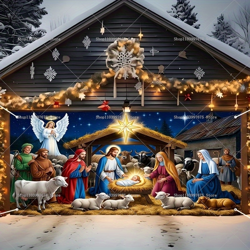 2D Christmas Nativity Scene Ga - مراجعة Photography Zebra وسعره