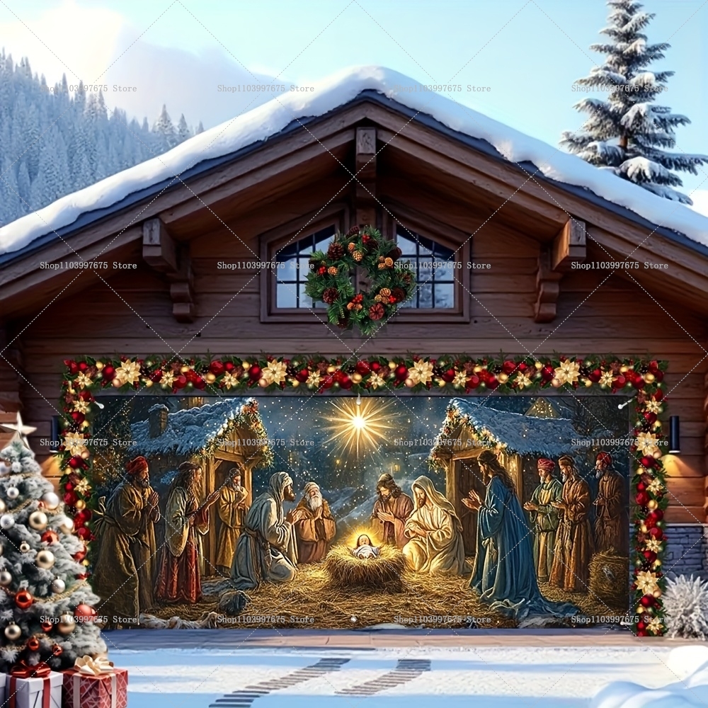 2D Christmas Nativity Scene Ga - مراجعة Photography Zebra وسعره