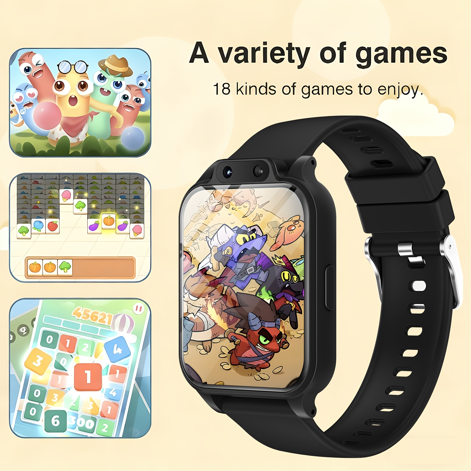 Youngsters's Smart Watch with  - مراجعة Photography Game وسعره