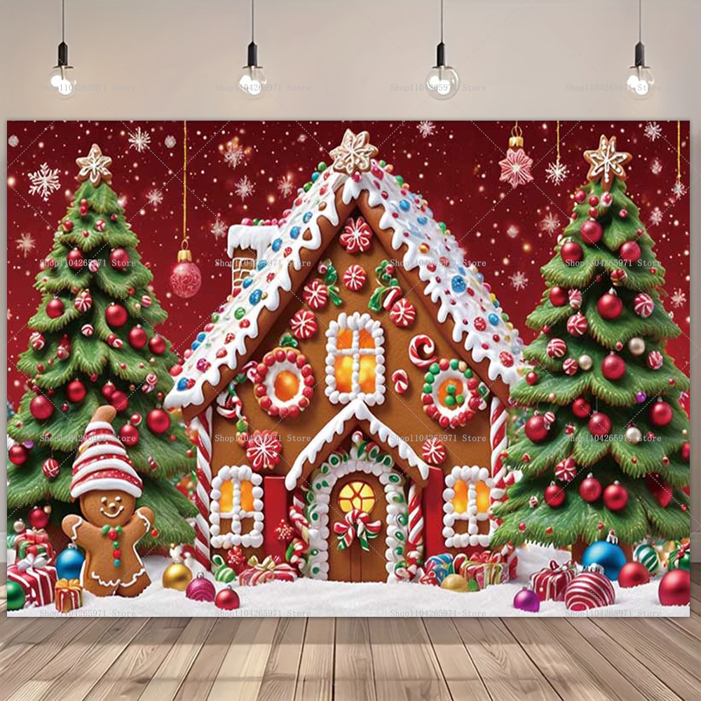 Christmas Gingerbread House Ba - مراجعة Photography Zebra وسعره