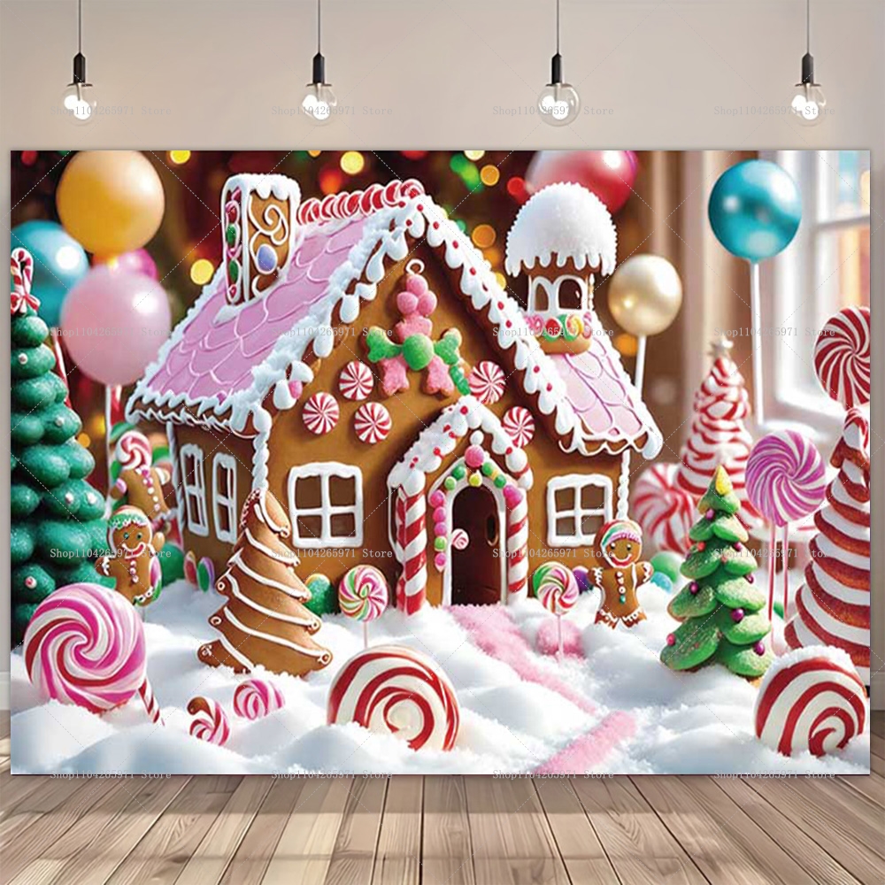 Christmas Gingerbread House Ba - مراجعة Photography Zebra وسعره
