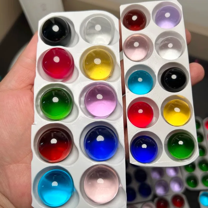 10/20pcs Solid Color Glass Bal - مراجعة Photography Game وسعره