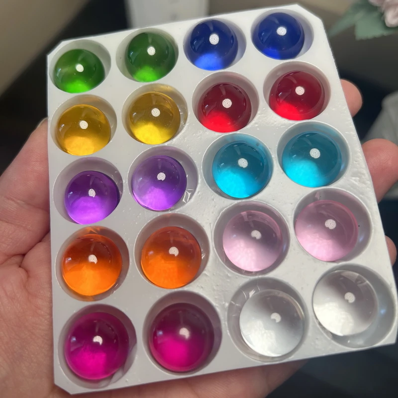 10/20pcs Solid Color Glass Bal - مراجعة Photography Game وسعره