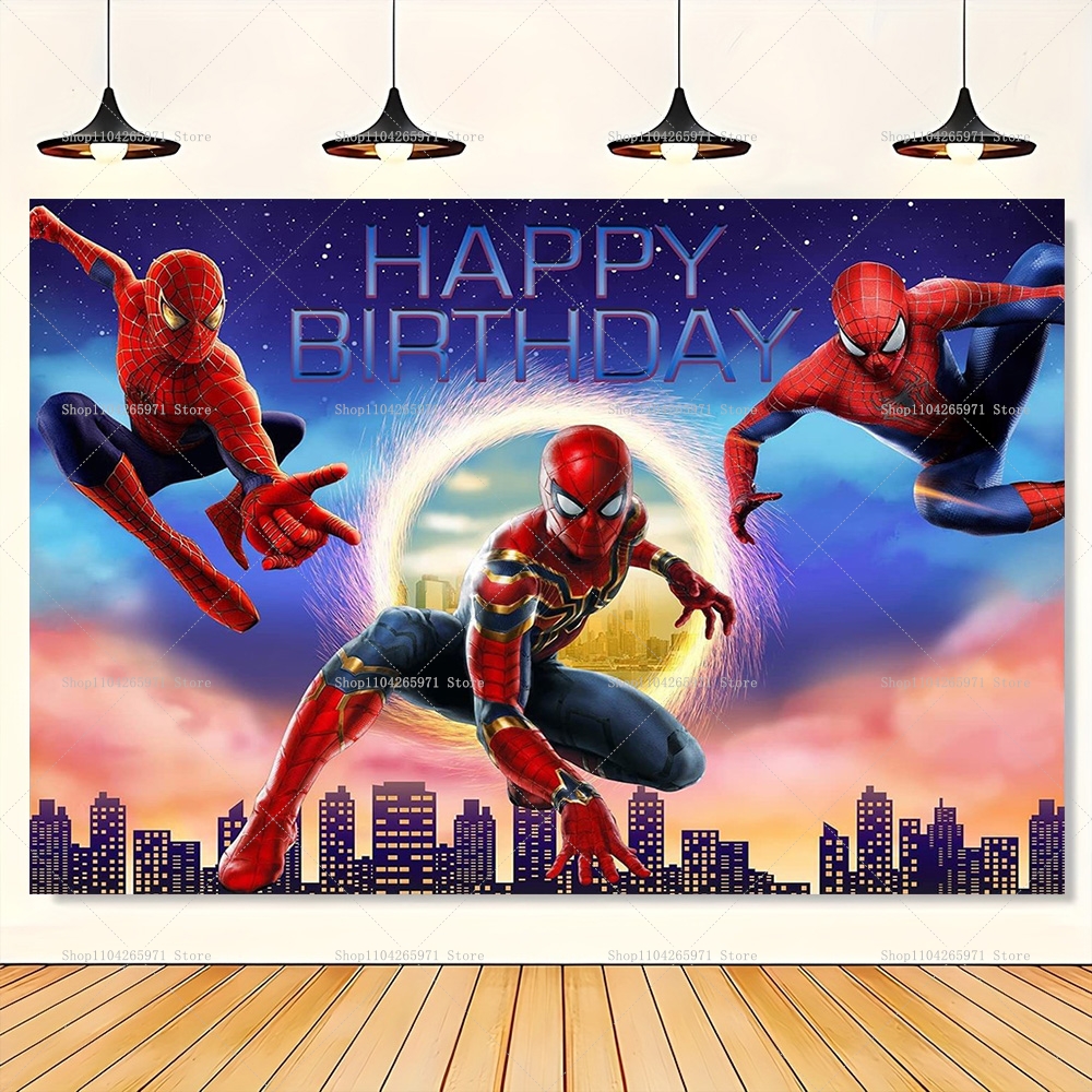Spiderman Superhero Backdrop B - مراجعة Photography Sport وسعره