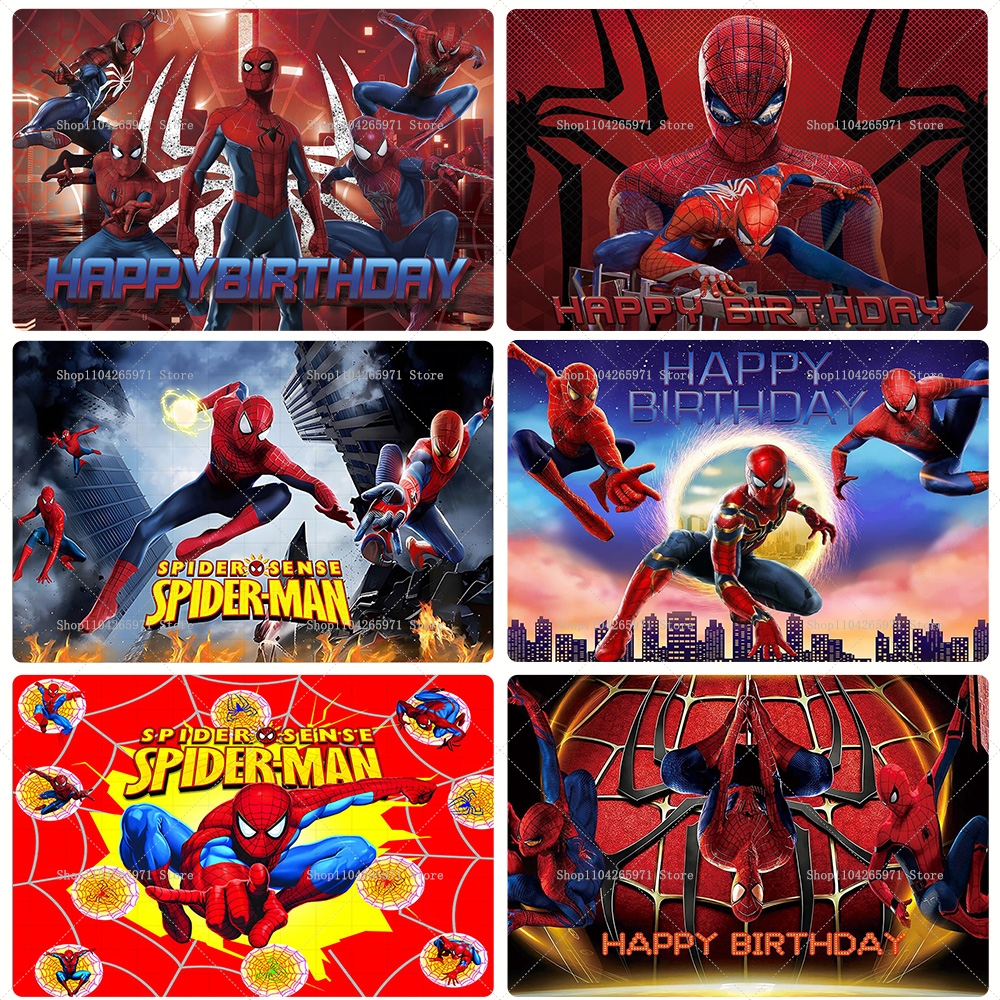 Spiderman Superhero Backdrop B - مراجعة Photography Sport وسعره