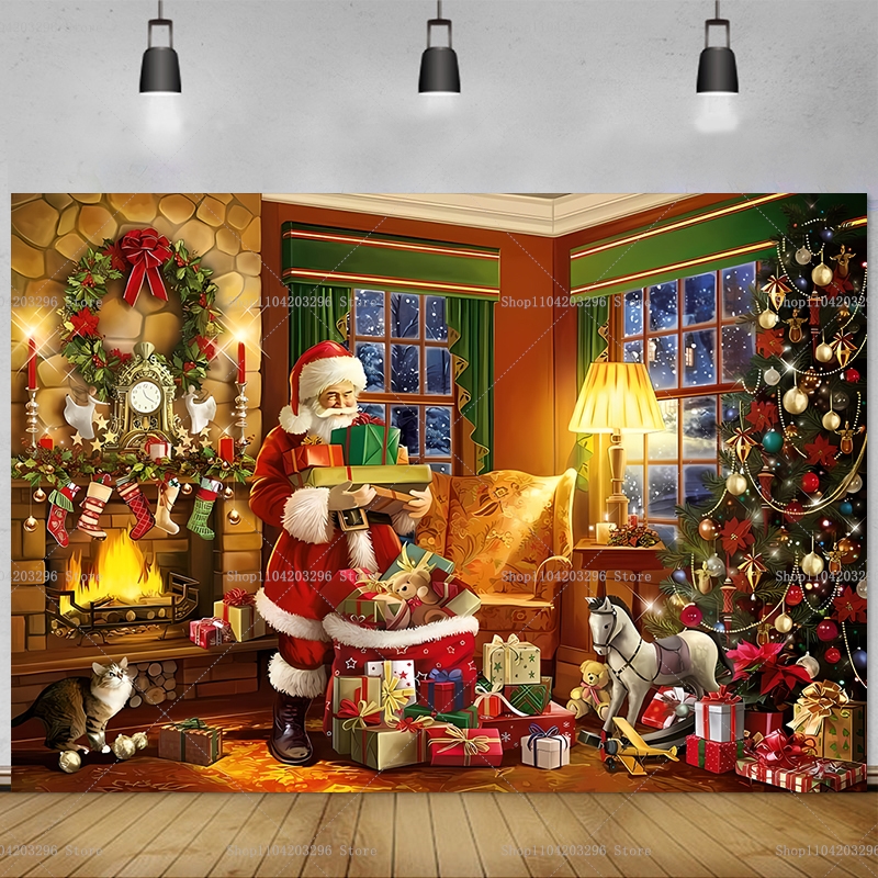 Christmas Photography Backgrou - مراجعة Photography Zebra وسعره