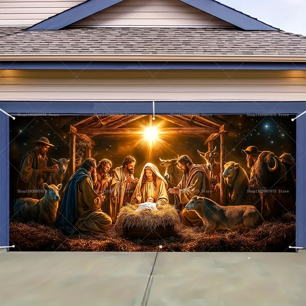 Christmas Nativity Scene Garag - مراجعة Photography Zebra وسعره
