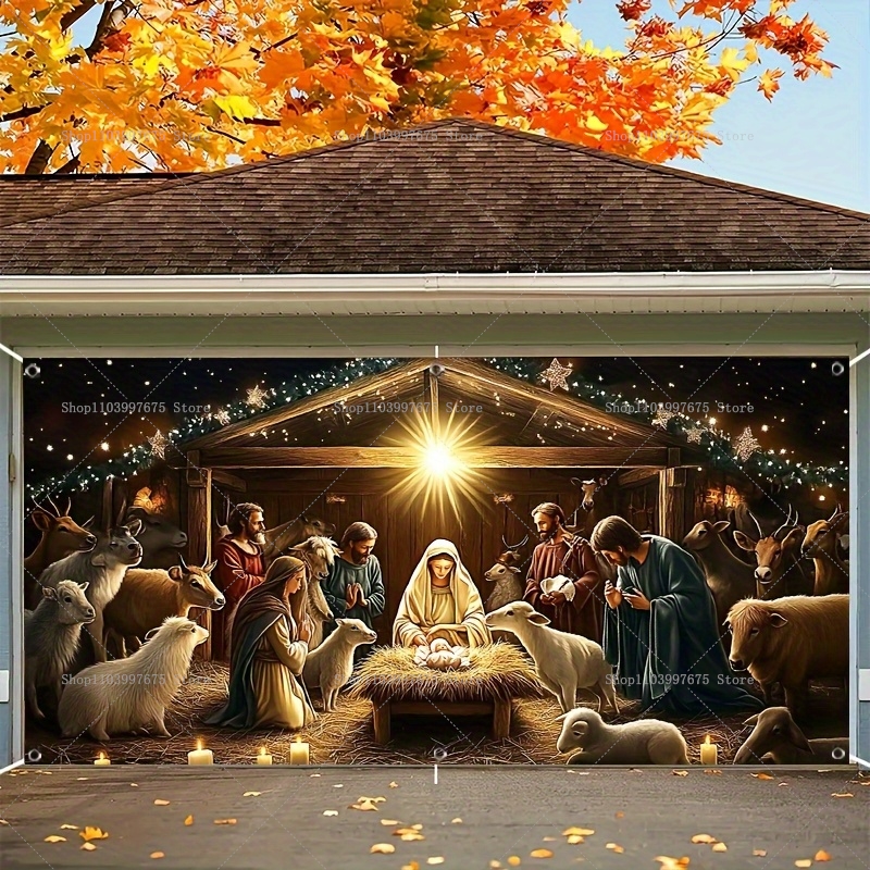 Christmas Nativity Scene Garag - مراجعة Photography Zebra وسعره